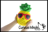 JUMBO Pineapple Squishy Slow Rise Foam Fruit -  Scented Sensory, Stress, Fidget Toy