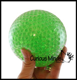 Jumbo 4" Water Bead Filled Squeeze Stress Ball  -  Sensory, Stress, Fidget Toy