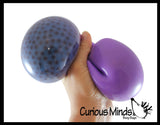 Jumbo 4" Color Changing Gel and Black Water Bead Ball  Squeeze Stress Ball  -  Sensory, Stress, Fidget Toy