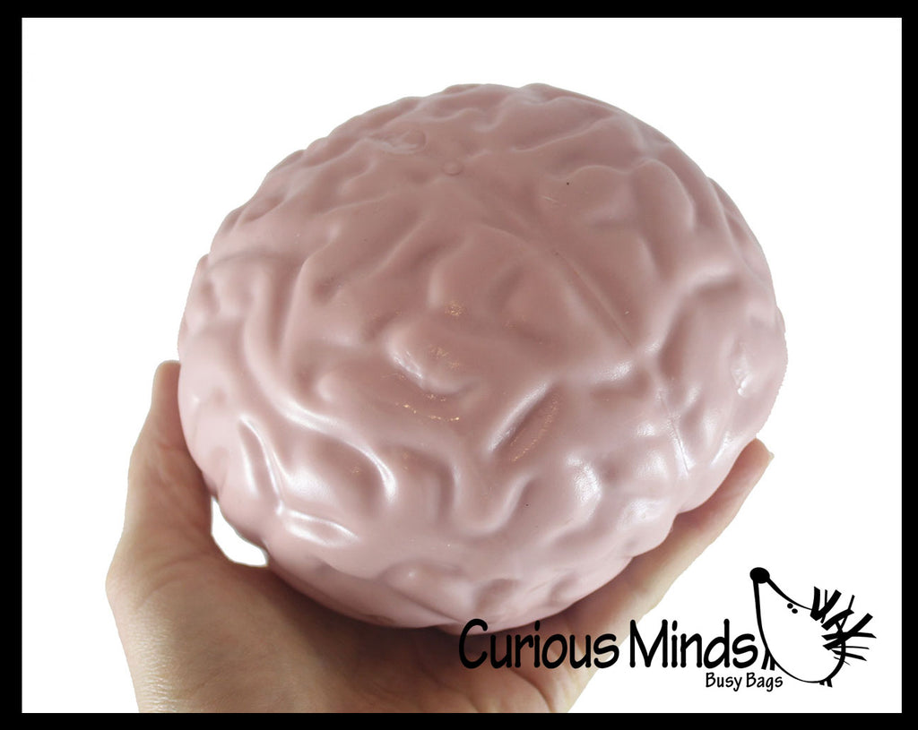 LAST CHANCE - LIMITED STOCK  - SALE - Jumbo Brain Stress Ball - Huge Color Changing Squeeze Stress Ball  -  Sensory, Stress, Fidget Toy