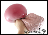 LAST CHANCE - LIMITED STOCK  - SALE - Jumbo Brain Stress Ball - Huge Color Changing Squeeze Stress Ball  -  Sensory, Stress, Fidget Toy