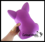 JUMBO Purple Corgi Dog Squishy Slow Rise Foam Pet Animal Toy -  Scented Sensory, Stress, Fidget Toy