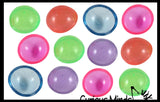 Jumbo 2" Glitter Poppers - Rubber Pop Up Toy - Pop and Drop - Turn Dome Inside Out & Watch it Fly - Fun Classic Retro Novelty Toy for Birthday Goodie Bags Prizes