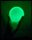 BULK - WHOLESALE - SALE - Jumbo 4" Glow in the Dark Doh Filled Stress Ball - Glob Balls - Squishy Gooey Shape-able Squish Sensory Squeeze Balls