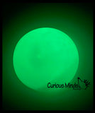 BULK - WHOLESALE - SALE - Jumbo 4" Glow in the Dark Doh Filled Stress Ball - Glob Balls - Squishy Gooey Shape-able Squish Sensory Squeeze Balls