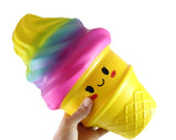 JUMBO Ice Cream Cone Squishy Slow Rise Foam Food Treat Dessert -  Scented Sensory, Stress, Fidget Toy