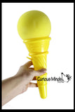 Jumbo Ice Cream Cone Shooter Popper Toy - Foam Ball Shoots From Cone - Launcher Novelty Toy