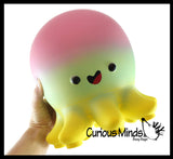 JUMBO Octopus Squishy Slow Rise Foam -  Scented Sensory, Stress, Fidget Toy