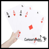 LAST CHANCE - LIMITED STOCK - Jumbo Deck of Cards - Fun Kid's Card Game - Huge Playing Cards - Card Towers