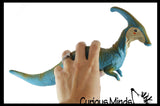 Jumbo Soft Feel Dinosaur Figurine Toy - 12" No Sharp Edges - Parasaurolophus/T Rex/Triceratops/Stegosaurus