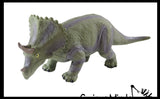 Jumbo Soft Feel Dinosaur Figurine Toy - 12" No Sharp Edges - Parasaurolophus/T Rex/Triceratops/Stegosaurus