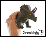 Jumbo Soft Feel Dinosaur Figurine Toy - 12" No Sharp Edges - Parasaurolophus/T Rex/Triceratops/Stegosaurus