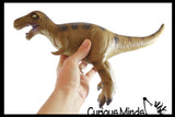 Jumbo Soft Feel Dinosaur Figurine Toy - 12" No Sharp Edges - Parasaurolophus/T Rex/Triceratops/Stegosaurus