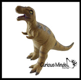 Jumbo Soft Feel Dinosaur Figurine Toy - 12" No Sharp Edges - Parasaurolophus/T Rex/Triceratops/Stegosaurus