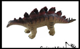 Jumbo Soft Feel Dinosaur Figurine Toy - 12" No Sharp Edges - Parasaurolophus/T Rex/Triceratops/Stegosaurus