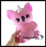 JUMBO Koala Bear with Wings and Horn Squishy Slow Rise Foam Pet Animal Toy -  Scented Sensory, Stress, Fidget Toy Cute