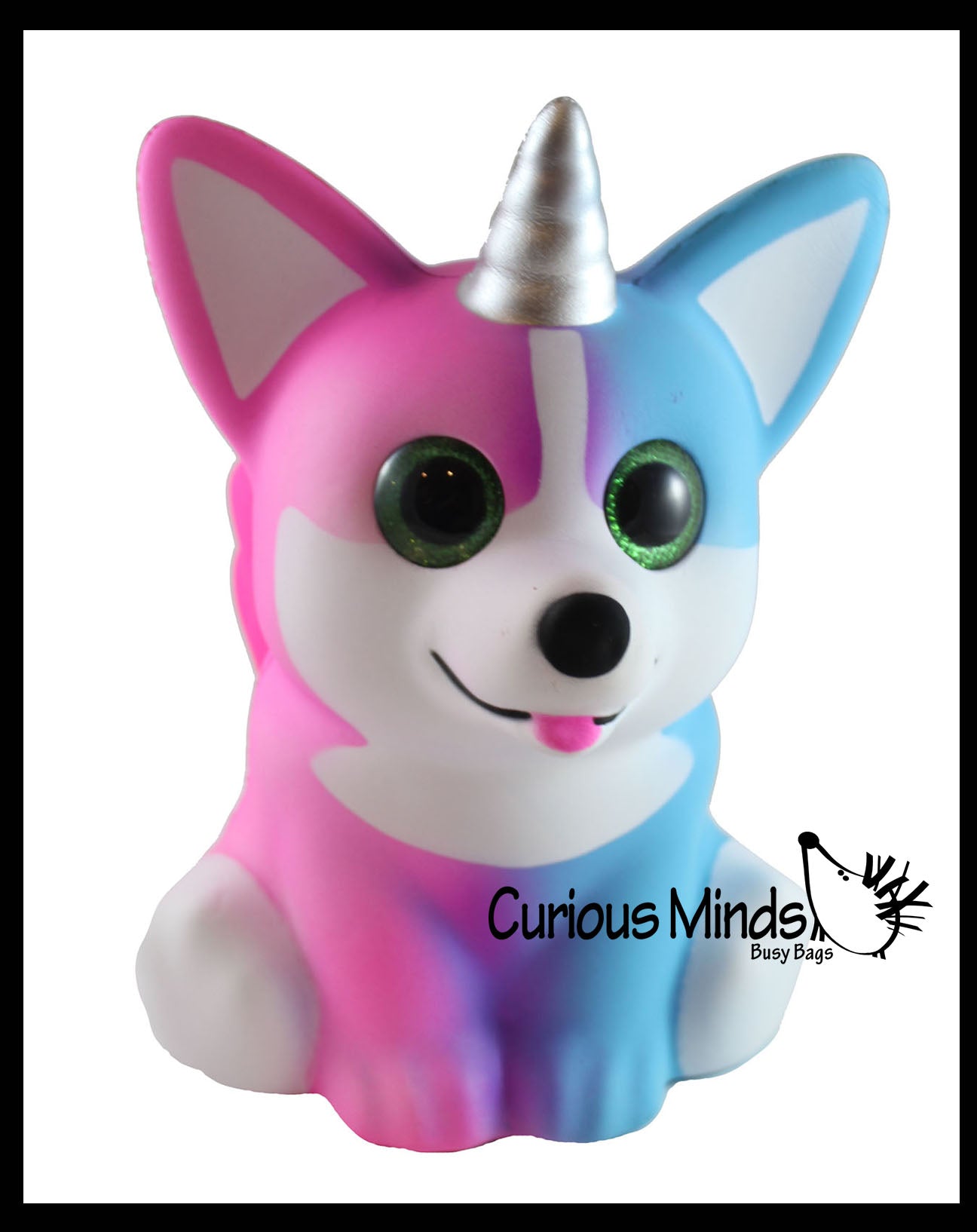 JUMBO Corgi Dog with Wings and Horn Squishy Slow Rise Foam Pet Animal Curious Minds Busy Bags