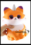 JUMBO Fox with Wings and Horn Squishy Slow Rise Foam Pet Animal Toy -  Scented Sensory, Stress, Fidget Toy Cute