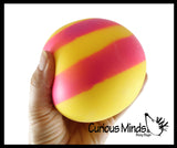 Jumbo 4" Striped Doh Filled Stress Ball - Glob Balls - Squishy Gooey Shape-able Squish Sensory Squeeze Balls