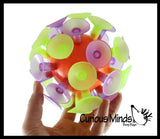 LAST CHANCE - LIMITED STOCK  - SALE - Jumbo Suction Cup Ball - 5" Big - Sticks to Smooth Surfaces - Satisfying Pop Sound