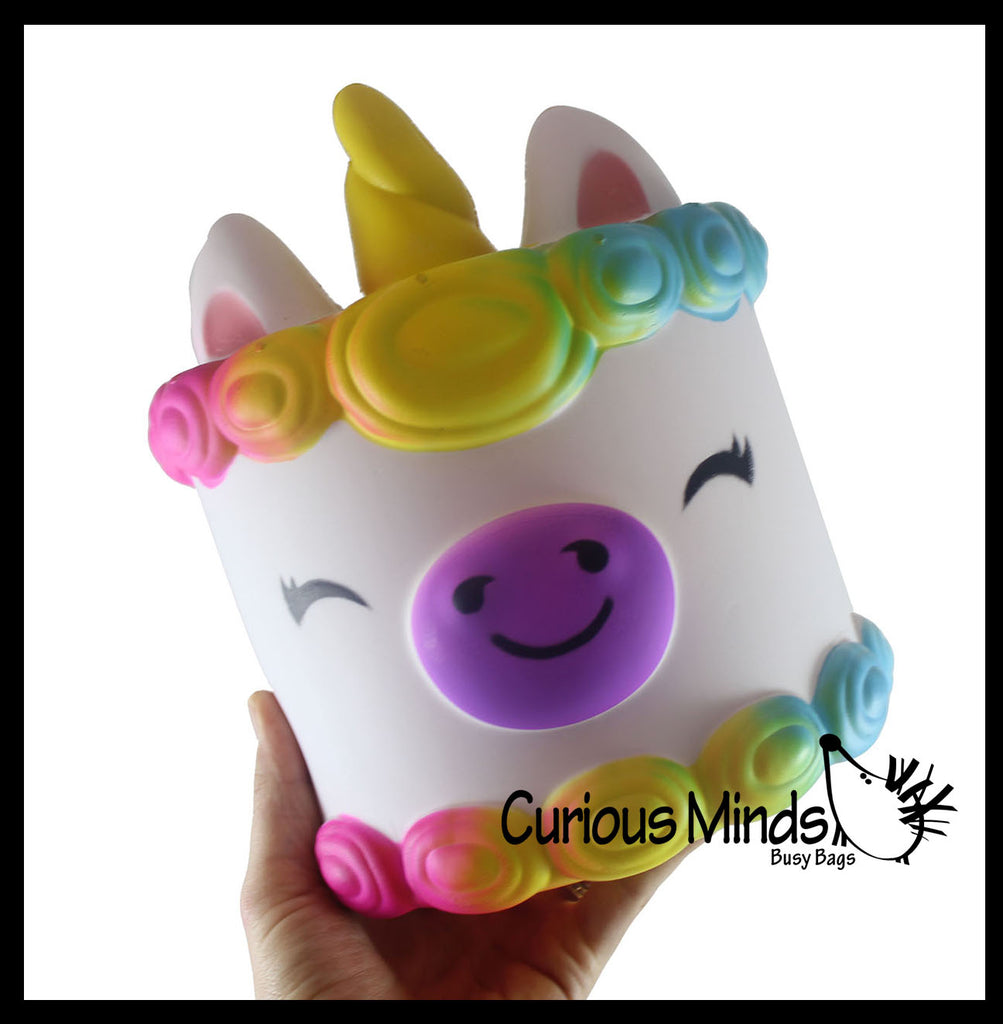 LAST CHANCE - LIMITED STOCK -  SALE - JUMBO Unicorn Cake Squishy Slow Rise Foam Pet Animal Toy -  Scented Sensory, Stress, Fidget Toy Cute
