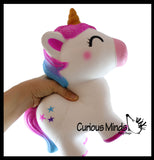 JUMBO Unicorn Squishy Slow Rise Foam Pet Animal Toy -  Scented Sensory, Stress, Fidget Toy