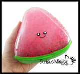 Jumbo Fruit Water Bead Filled Squeeze Stress Balls  -  Sensory, Stress, Fidget Toy - Pineapple, Strawberry, Avocado, Watermelon