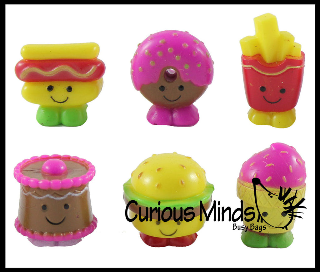 LAST CHANCE - LIMITED STOCK  - Cute Junk Mini Fast Food Figurines Replicas - Math Counters, Sorting or Alphabet Objects, Playset Toy