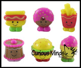 LAST CHANCE - LIMITED STOCK -  30 Different Food Mini Toy Figurines Replicas - Math Counters, Sorting or Alphabet Objects, Playsets, Dairy, Fruit, Fast Food, Frozen Treats