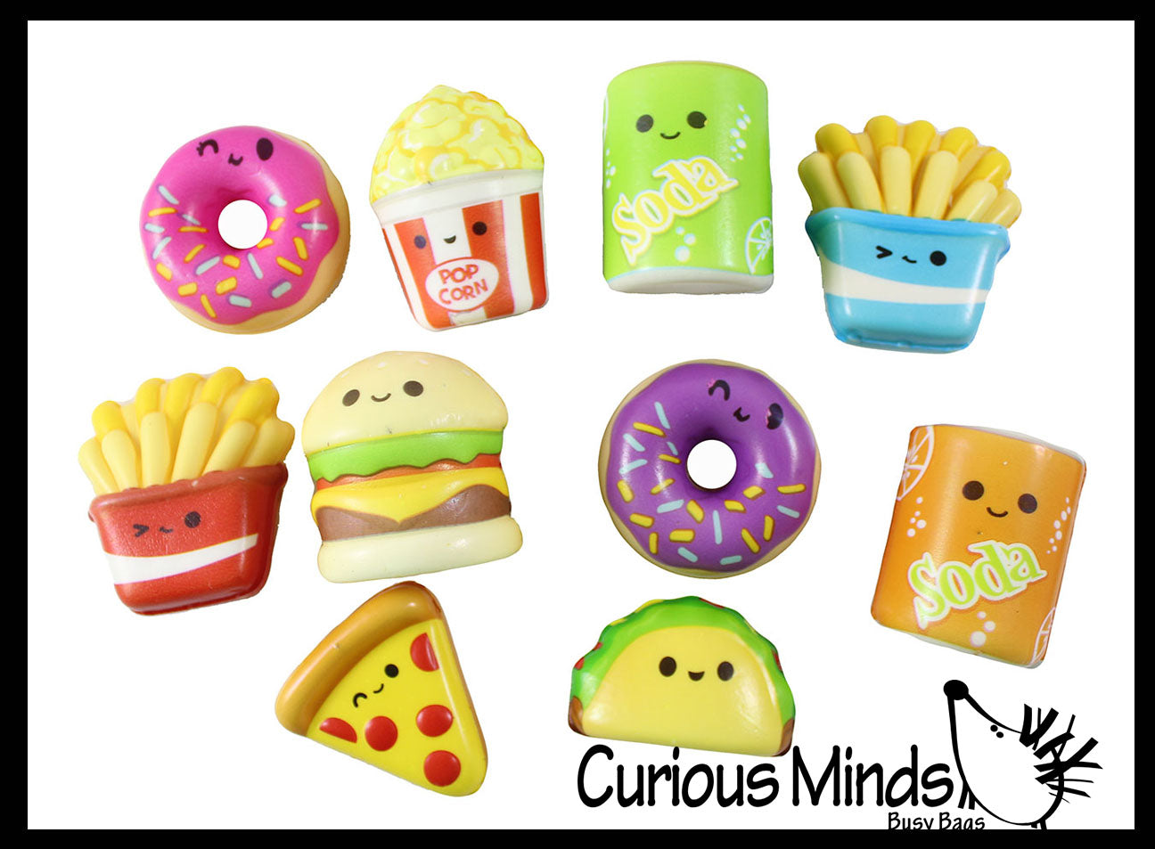 Cute Fast Food Slow Rising Mini Squishies