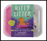 Kitty Litter - Funny Gag Toy - Play Sand with Mochi Cat - Play Magic Wet Sand - Moving Sand  Set - Funny Crazy Cat Lover Gift