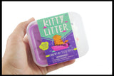 Kitty Litter - Funny Gag Toy - Play Sand with Mochi Cat - Play Magic Wet Sand - Moving Sand  Set - Funny Crazy Cat Lover Gift