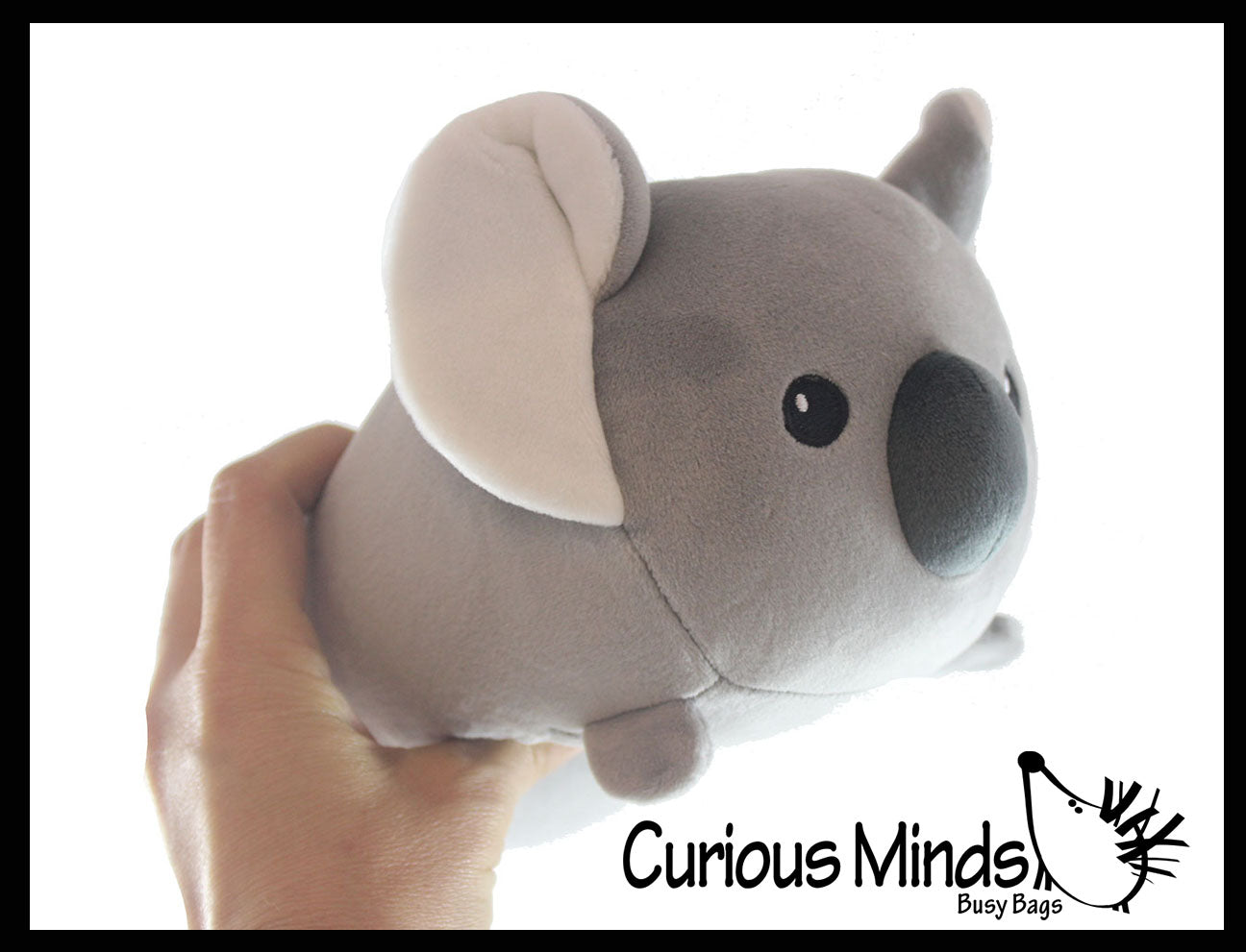 Chubby Plush Koala Stuffed Animal Toy - Soft Squishy Roll Animal Plushie Stuffie