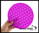 Large 8" Bubble Pop Game - Silicone Push Poke Bubble Wrap Fidget Toy - Bubble Popper Sensory Stress Toy