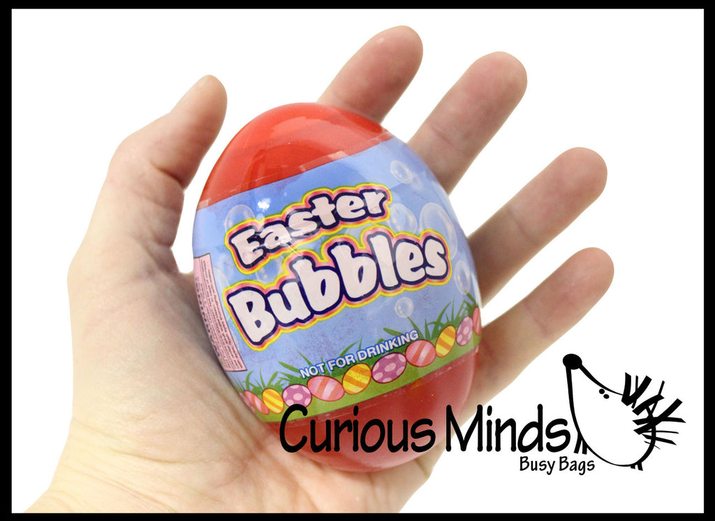 LAST CHANCE - LIMITED STOCK - Large Easter Egg Bubbles with wands - Cute for Easter Baskets