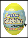 Large Easter Egg Bubbles with wands - Cute for Easter Baskets