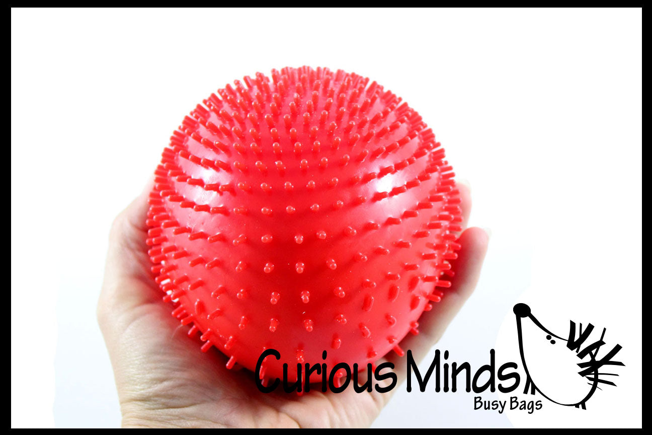Jumbo Nubby Bumpy Stretch Squishy Ball Sensory Fidget Stress Toy Curious Minds Busy Bags