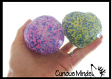 BULK - WHOLESALE -  SALE - Jumbo Confetti Bead Mold-able Stress Ball - Squishy Gooey Shape-able Squish Sensory Squeeze Balls