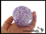 BULK - WHOLESALE -  SALE - Jumbo Confetti Bead Mold-able Stress Ball - Squishy Gooey Shape-able Squish Sensory Squeeze Balls