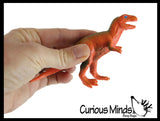 Large 4" Dino Figurines - Mini Dinosaur Replica Figures Toys - Small Novelty Prize Toy - Party Favors - Gift