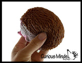 Cute Hedgehog Soft Fluff Doh - Filled Squeeze Stress Balls  -  Sensory, Stress, Fidget Toy Super Soft