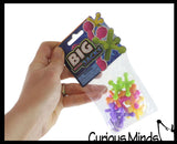 Large Neon Plastic Jacks Game Sets - Classic Game - Party Favors - Gift Bags - Prizes
