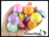 Large Marble Poppers - Rubber Pop Up Toy - Pop and Drop - Turn Dome Inside Out & Watch it Fly - Fun Classic Retro Novelty Toy for Birthday Goodie Bags Prizes