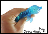 Mini Dolphin Water Bead Filled Squeeze Stress Ball  -  Sensory, Stress, Fidget Toy