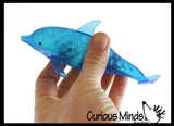 Dolphin Family - Set of 3 Water Bead Filled Squeeze Stress Ball  -  Sensory, Stress, Fidget Toy