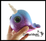 Slow Rise Squishy - Large Animal Slow Rise Squishies Slow Rise Foam - Scented Sensory, Stress, Fidget Toy - Unicorn, Narwhal, Cat, Dog, Alpaca, Panda, Dolphin, Sloth