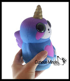 MULTIPLE STYLES - Large Mystical Animal with Horn and Wings Slow Rise Squishies Slow Rise Foam - Scented Sensory, Stress, Fidget Toy - Penguin, Unicorn, Corgi Dog, Sloth, Koala, Panda