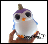 MULTIPLE STYLES - Large Mystical Animal with Horn and Wings Slow Rise Squishies Slow Rise Foam - Scented Sensory, Stress, Fidget Toy - Penguin, Unicorn, Corgi Dog, Sloth, Koala, Panda