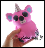 MULTIPLE STYLES - Large Mystical Animal with Horn and Wings Slow Rise Squishies Slow Rise Foam - Scented Sensory, Stress, Fidget Toy - Penguin, Unicorn, Corgi Dog, Sloth, Koala, Panda