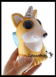 MULTIPLE STYLES - Large Mystical Animal with Horn and Wings Slow Rise Squishies Slow Rise Foam - Scented Sensory, Stress, Fidget Toy - Penguin, Unicorn, Corgi Dog, Sloth, Koala, Panda